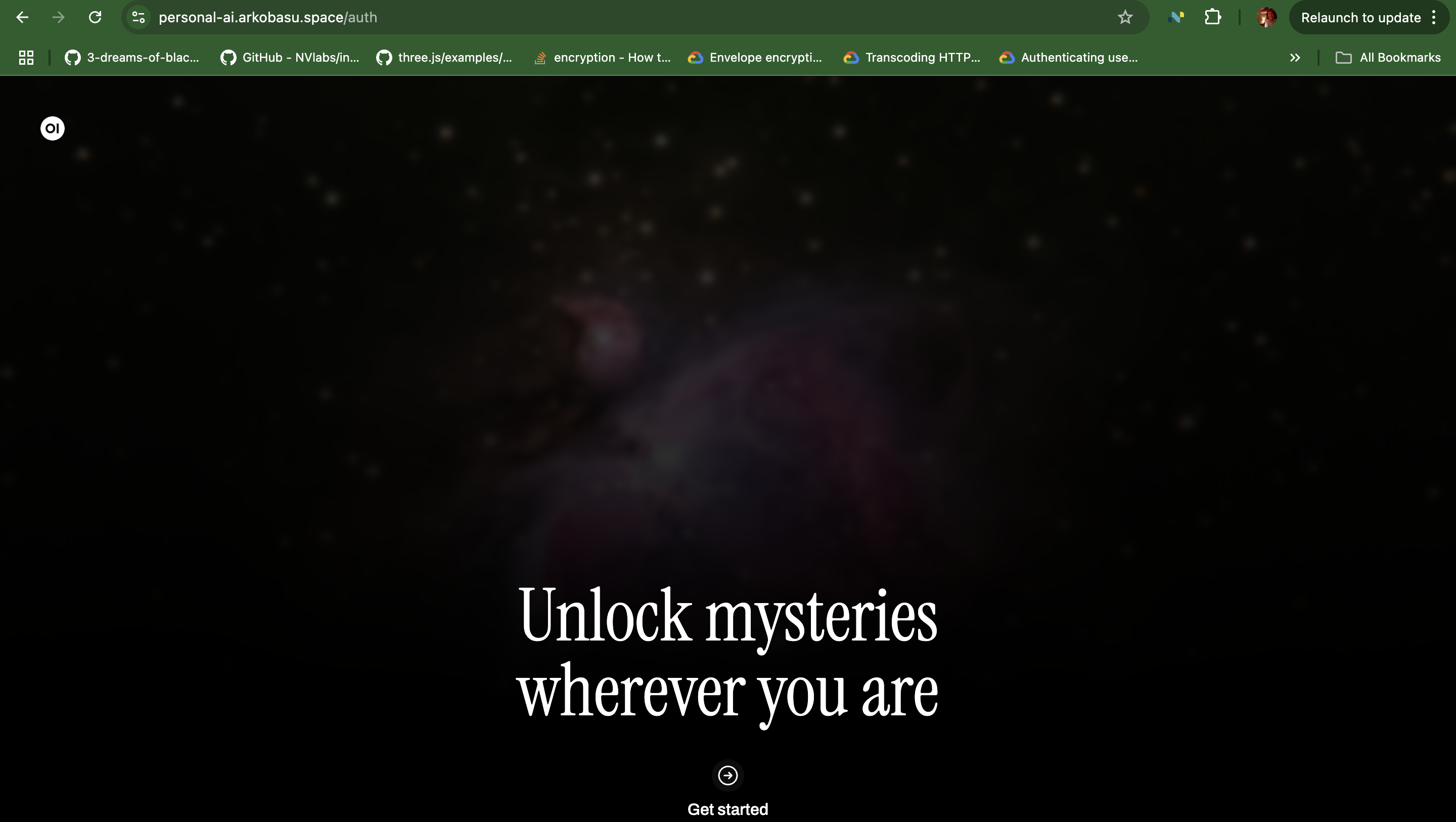 Image of Personal AI Assistant Frontend Web Application