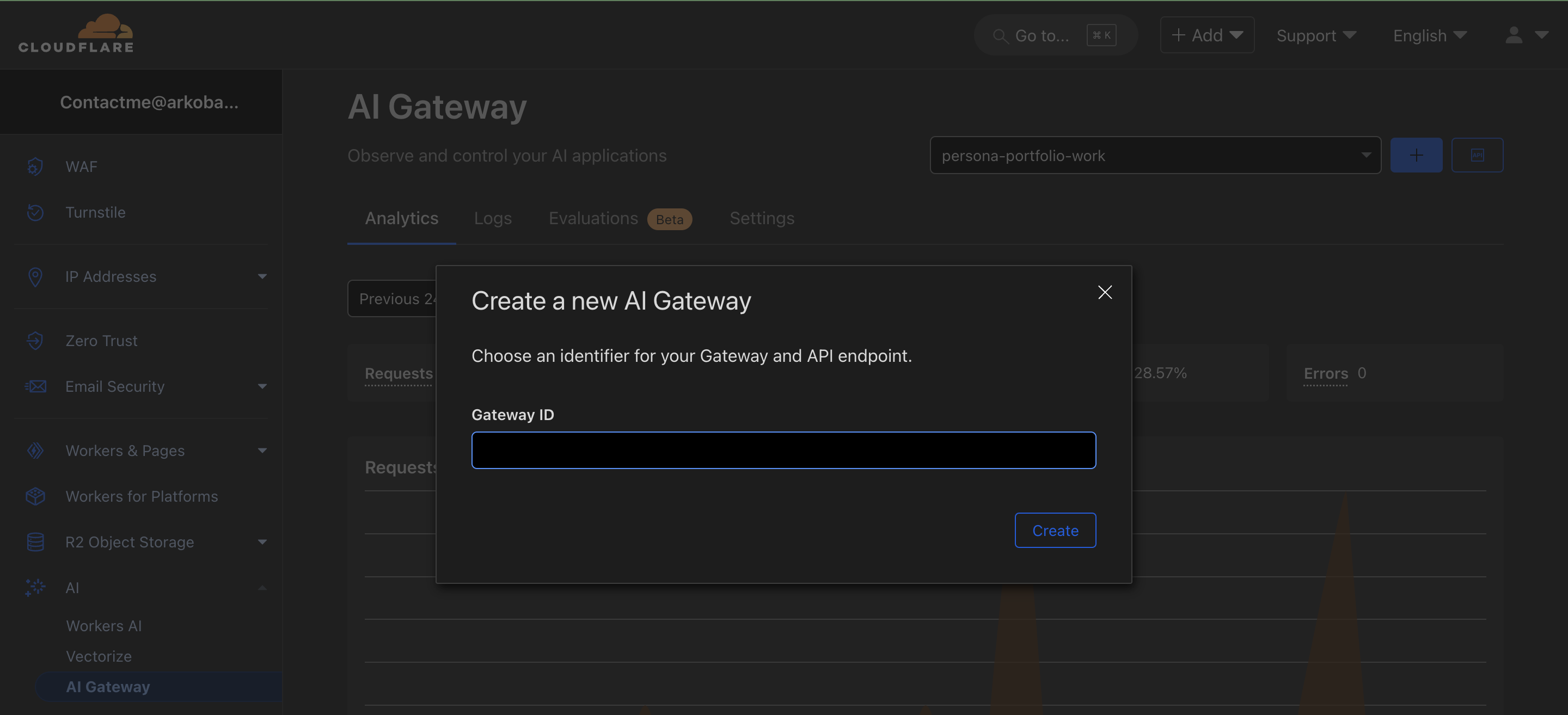 Create a new AI Gateway